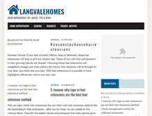 Tablet Screenshot of langvalehomes.co.uk